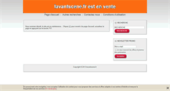 Desktop Screenshot of lavantscene.fr