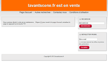 Tablet Screenshot of lavantscene.fr